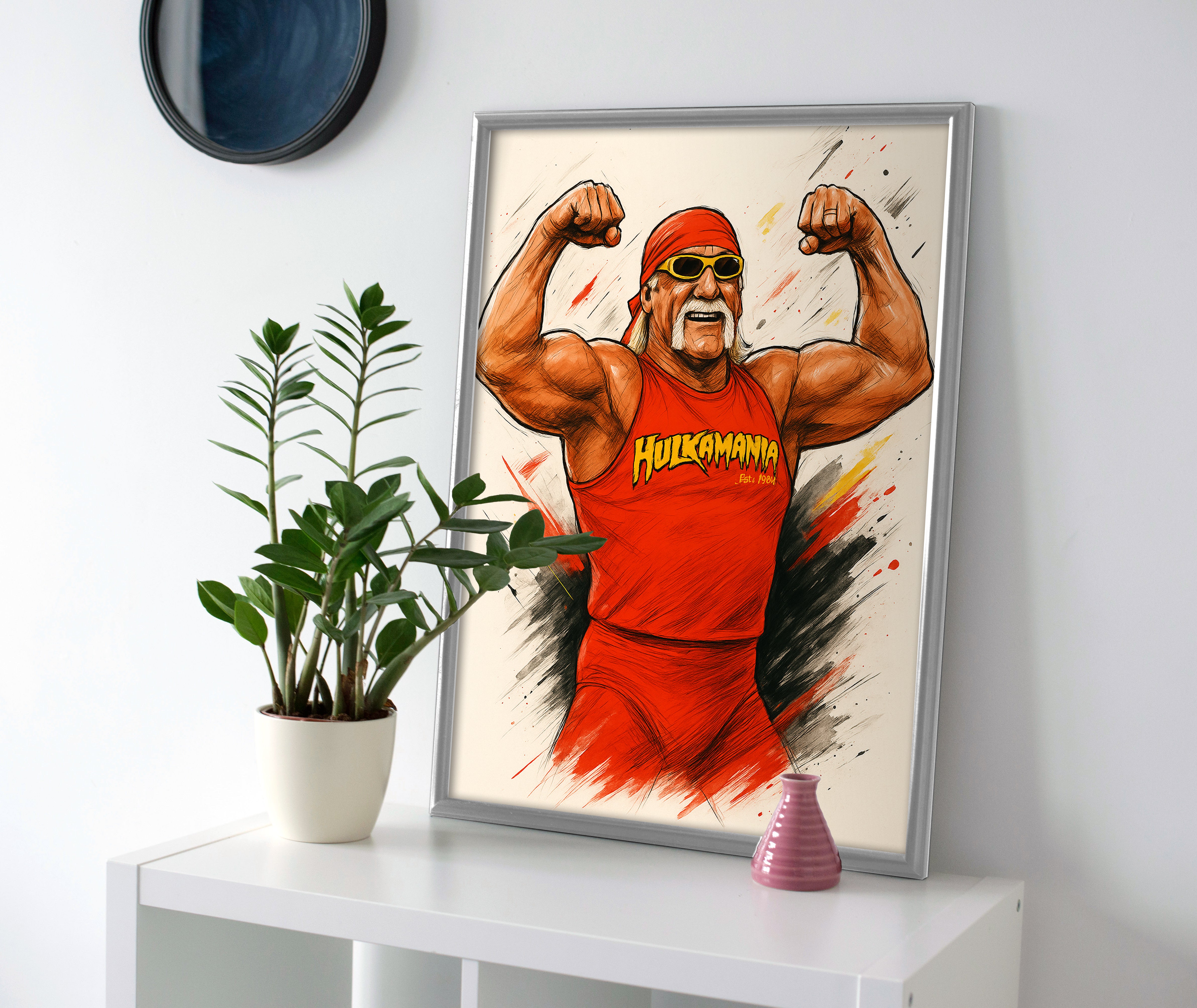 Hulk Hogan poster canvas hulkamania wall art print painting